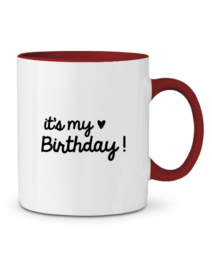 Two-tone Ceramic Mug it's my birthday cadeau Original t-shirt