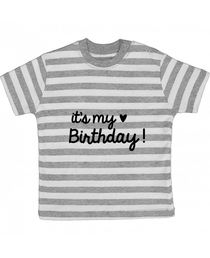 T-shirt baby with stripes it's my birthday cadeau by Original t-shirt