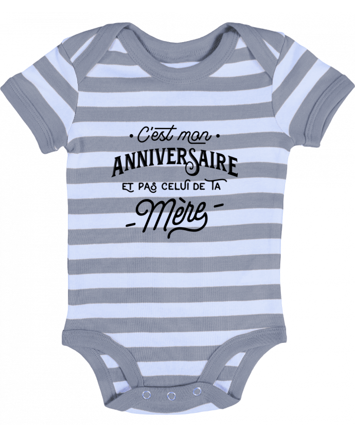 Baby Body striped C'est mon anniversaire cadeau - Original t-shirt