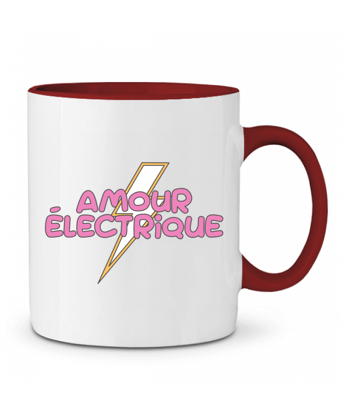 Mug bicolore Amour électrique tunetoo