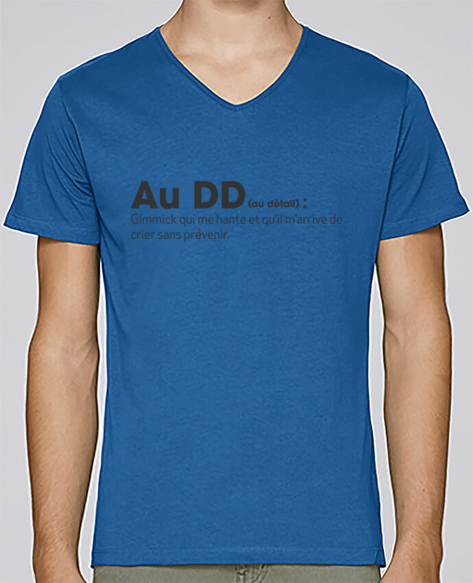 T-Shirt col V Homme design Au DD - PNL par tunetoo