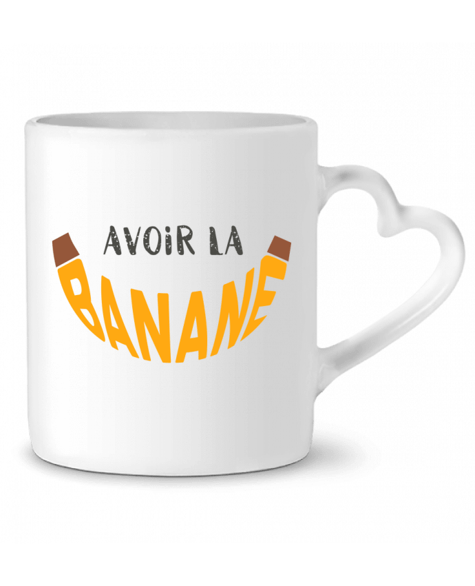 Mug Heart Avoir la banane by tunetoo