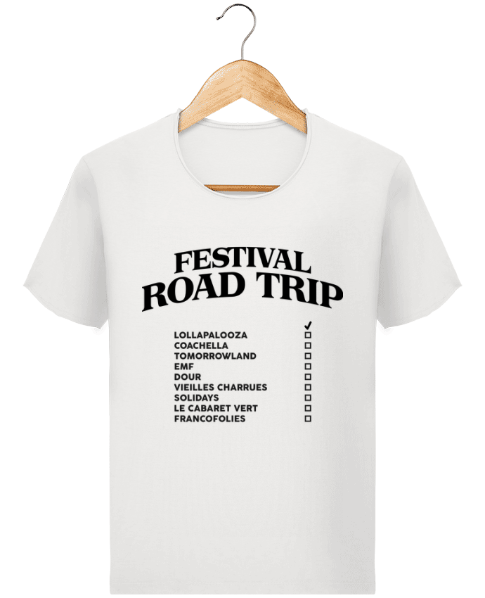  T-shirt Homme vintage Festival road trip par tunetoo