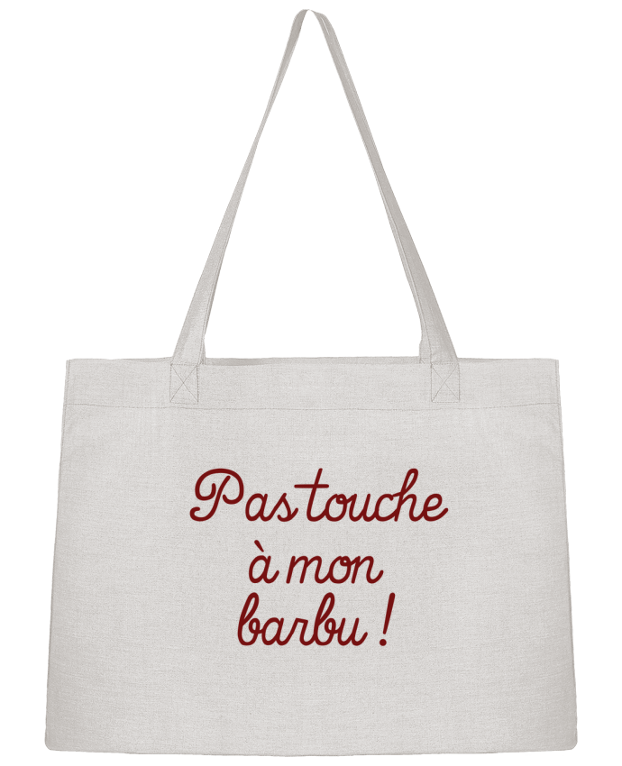 Shopping tote bag Stanley Stella Pas touche à mon barbu ! by LPMDL