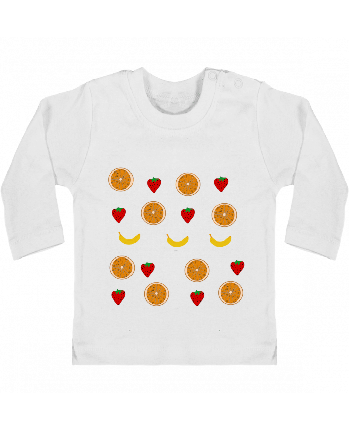 T-shirt bébé Fruits manches longues du designer Paalapaa