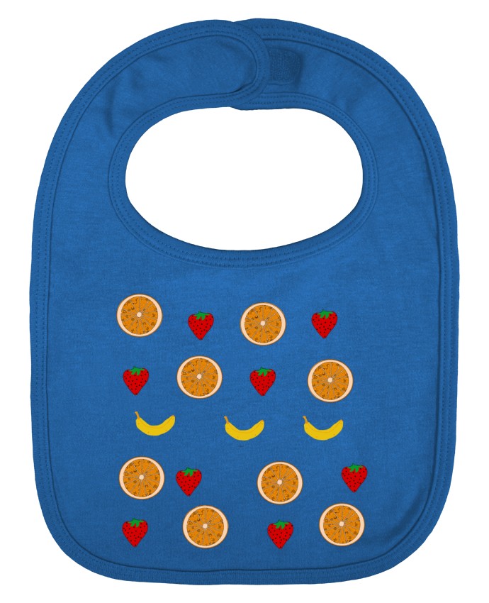 Baby Bib plain and contrast Fruits by Paalapaa