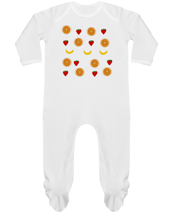 Baby Sleeper long sleeves Contrast Fruits by Paalapaa