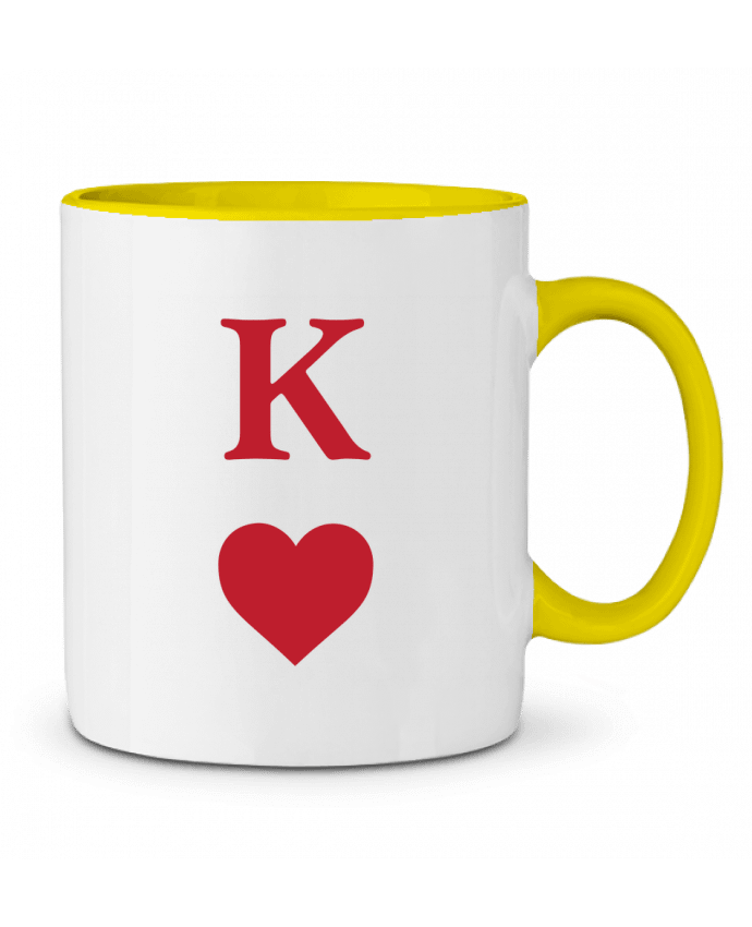 Taza Cerámica Bicolor K - King tunetoo