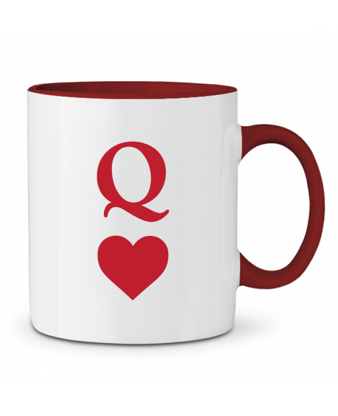 Taza Cerámica Bicolor Q - Queen tunetoo
