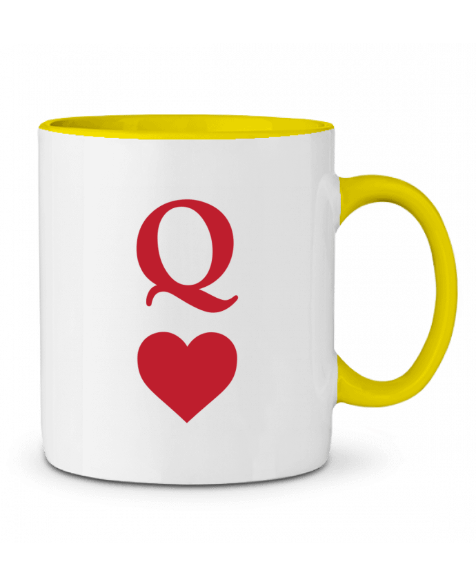 Two-tone Ceramic Mug Q - Queen tunetoo