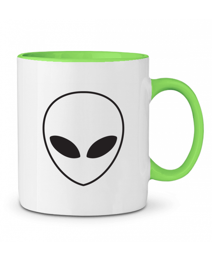 Two-tone Ceramic Mug Alien and Planet tunetoo