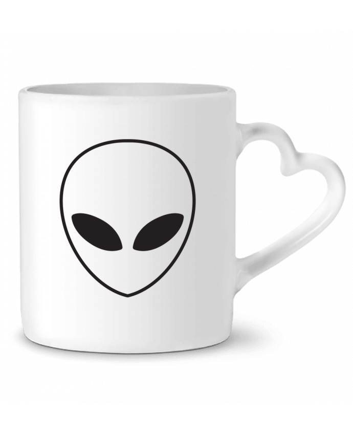 Mug Heart Alien and Planet by tunetoo