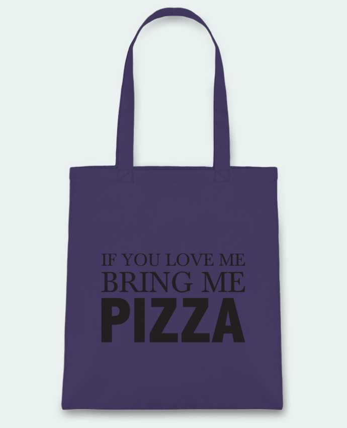 Tote Bag cotton Bring me pizza by tunetoo