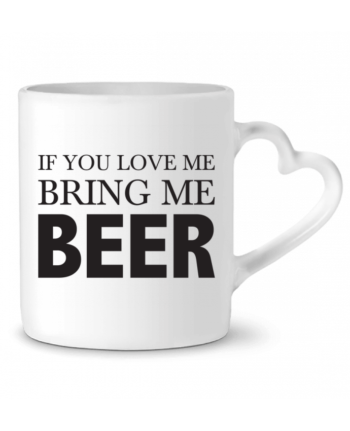 Mug coeur Bring me beer par tunetoo