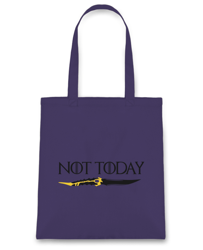 Tote Bag cotton Not today - Arya Stark by tunetoo