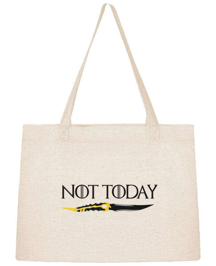 Shopping tote bag Stanley Stella Not today - Arya Stark by tunetoo
