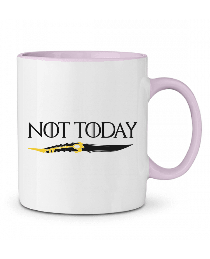 Mug bicolore Not today - Arya Stark tunetoo