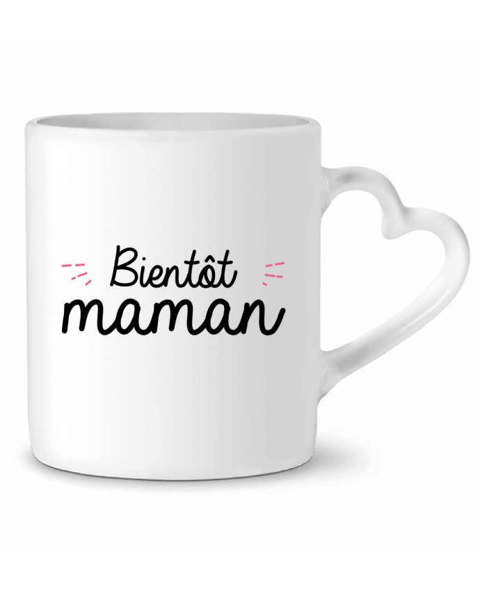 Mug coeur Bientôt maman par Nana