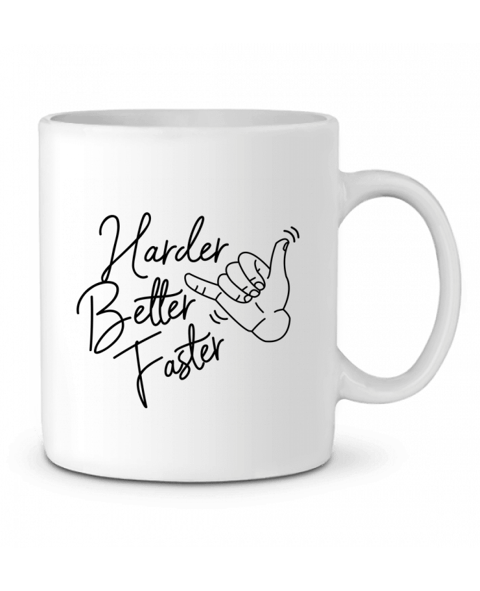 Ceramic Mug Harder Better Faster by Nana