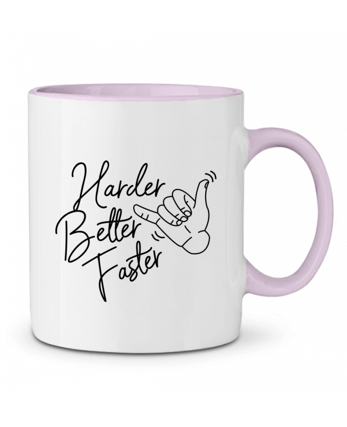 Mug bicolore Harder Better Faster Nana