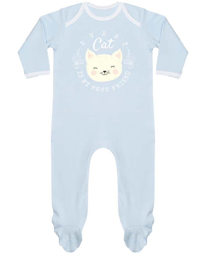 Body Pyjama Bébé every cat is my best friend par livelongdesign