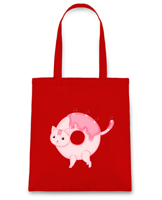 Tote Bag cotton Tasty Donut Cat by Thesoulofthedevil