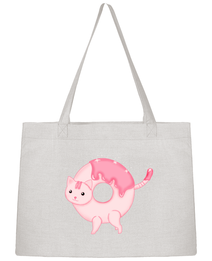 Shopping tote bag Stanley Stella Tasty Donut Cat by Thesoulofthedevil