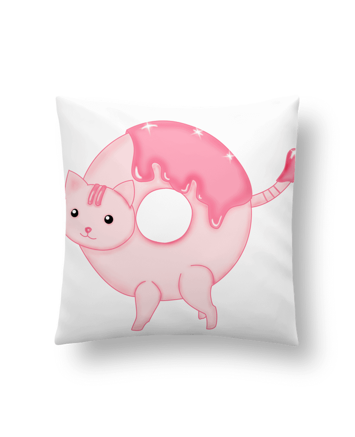 Cushion synthetic soft 45 x 45 cm Tasty Donut Cat by Thesoulofthedevil