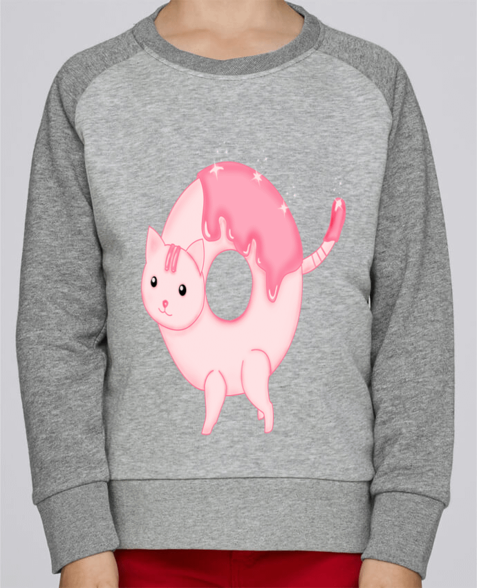 Sweat baseball enfant Tasty Donut Cat par Thesoulofthedevil