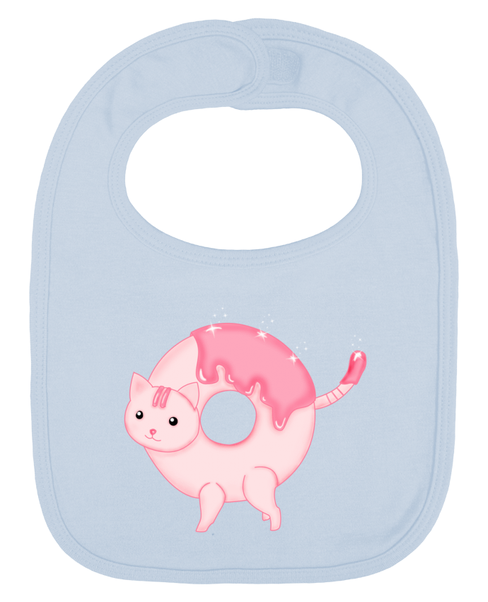 Bavoir bébé uni Tasty Donut Cat par Thesoulofthedevil
