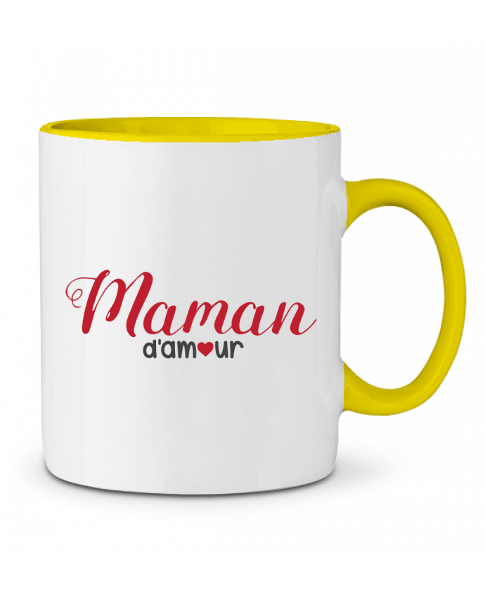 Two-tone Ceramic Mug Maman d'amour tunetoo