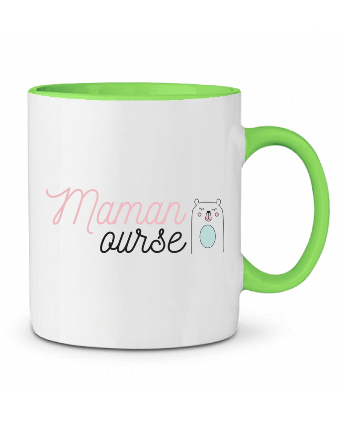 Mug bicolore Maman ourse tunetoo