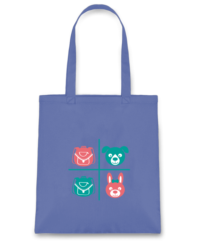 Tote Bag cotton school kids by TEYTO