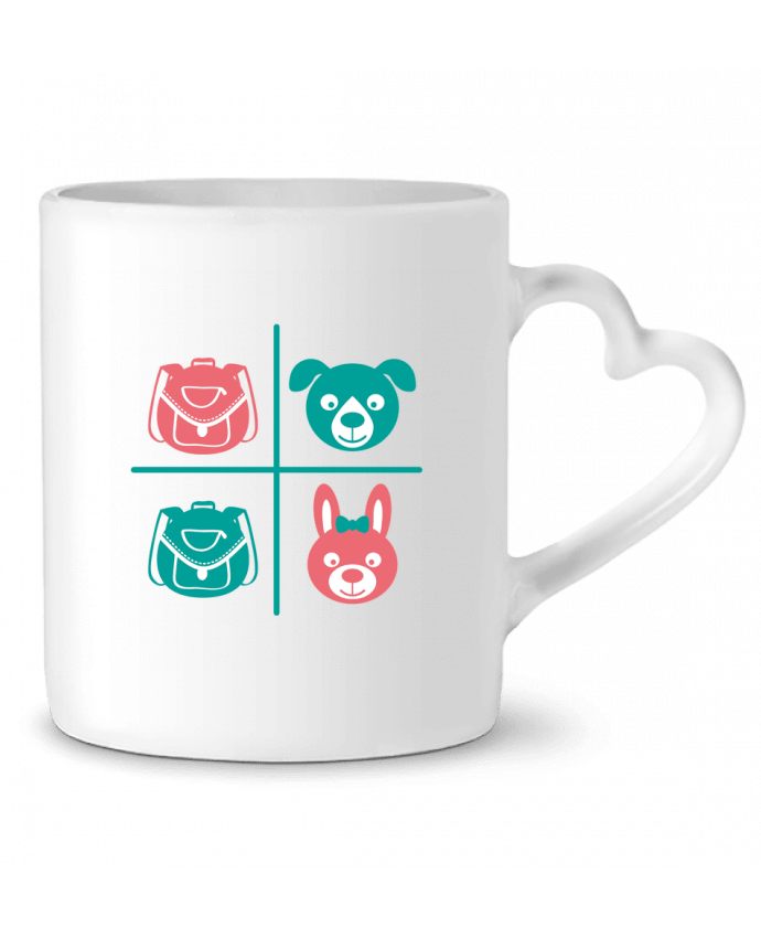 Mug coeur school kids par TEYTO