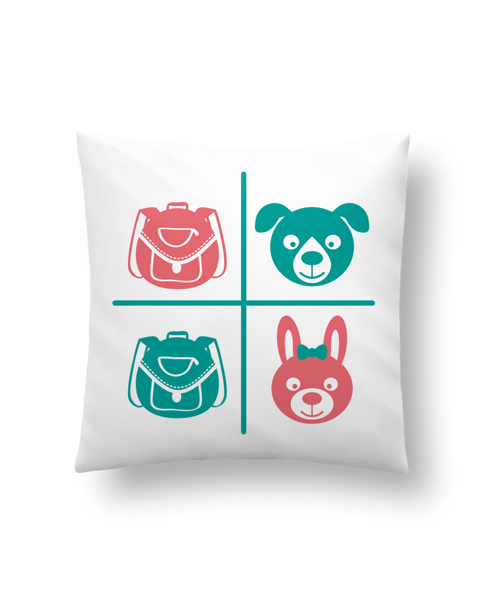 Cushion synthetic soft 45 x 45 cm school kids by TEYTO
