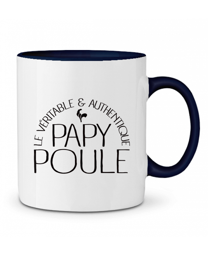 Two-tone Ceramic Mug Papy Poule Freeyourshirt.com