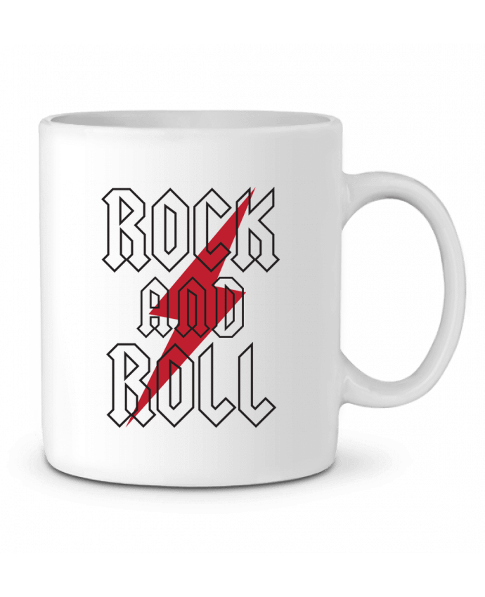 Ceramic Mug Rock And Roll by Freeyourshirt.com