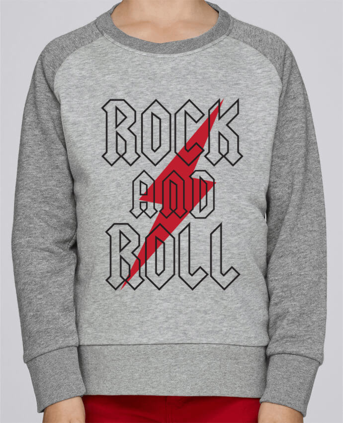 Sweat baseball enfant Rock And Roll par Freeyourshirt.com