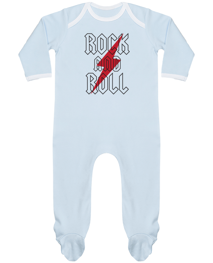Pijama Bebé Manga Larga Contraste Rock And Roll por Freeyourshirt.com