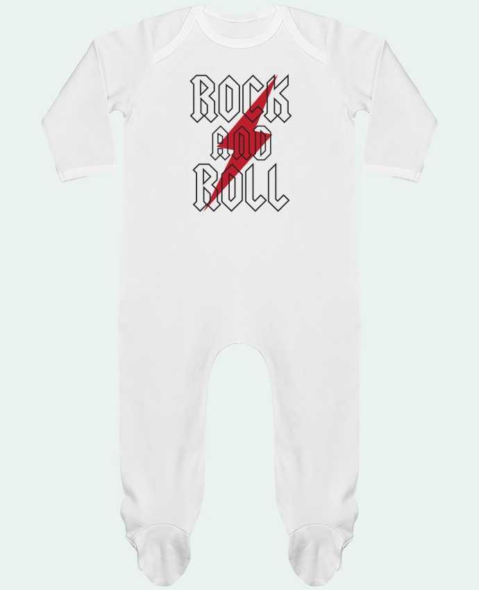 Baby Sleeper long sleeves Contrast Rock And Roll by Freeyourshirt.com