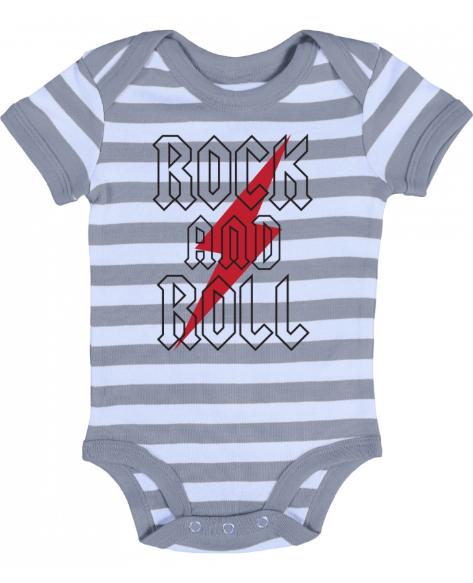Baby Body striped Rock And Roll - Freeyourshirt.com