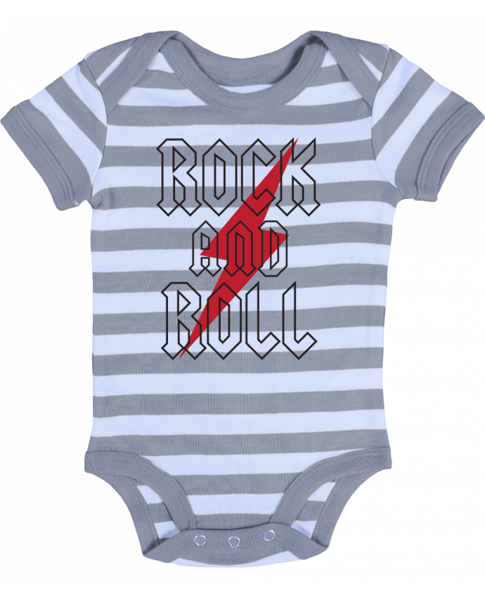 Body Bébé Rayé Rock And Roll - Freeyourshirt.com