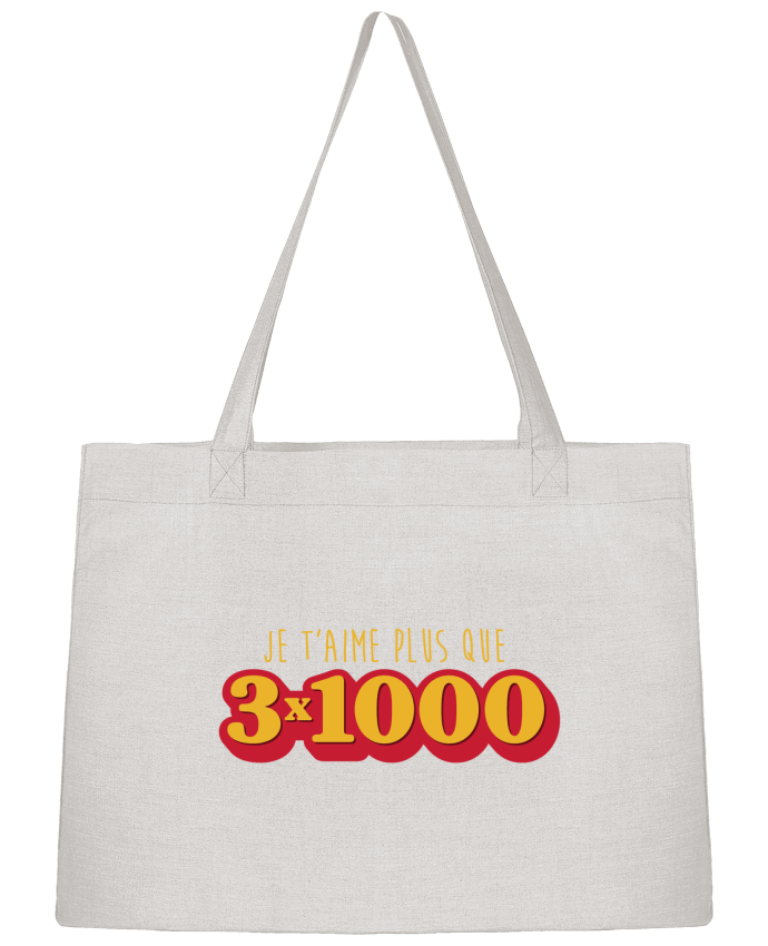 Shopping tote bag Stanley Stella Je t'aime plus que 3 x 1000 - Avengers by tunetoo