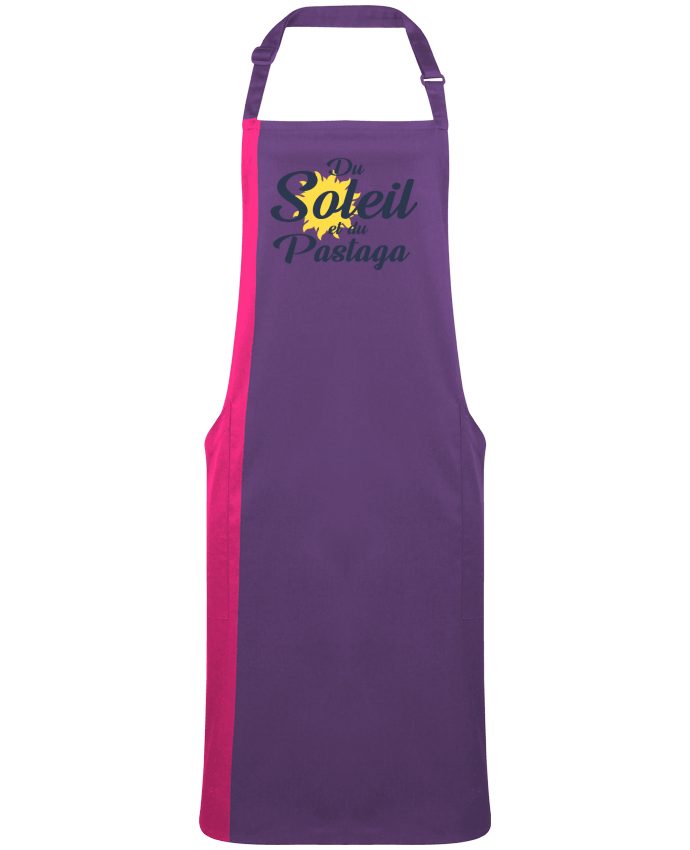 Tablier bicolore Du soleil et du pastaga par  tunetoo