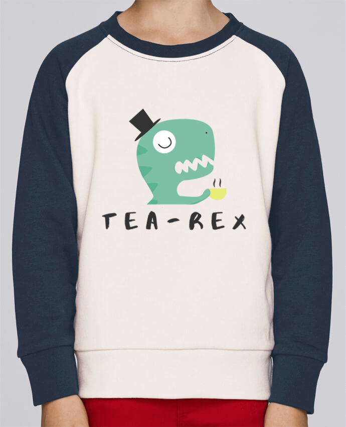 Sweatshirt Kids Round Neck Stanley Mini Contrast Tea-rex by tunetoo