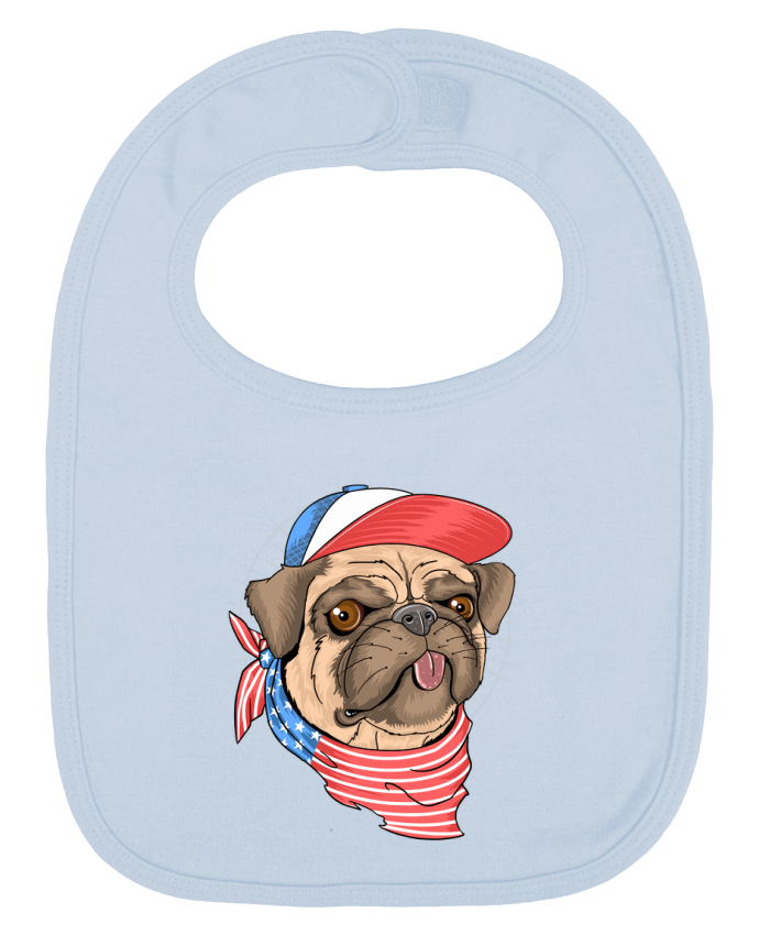 Babero Liso y Contrastado pets american style por Bsaif