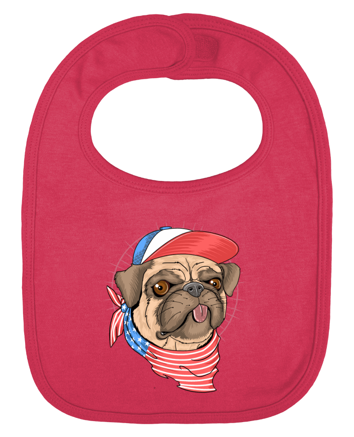 Baby Bib plain and contrast pets american style by Bsaif