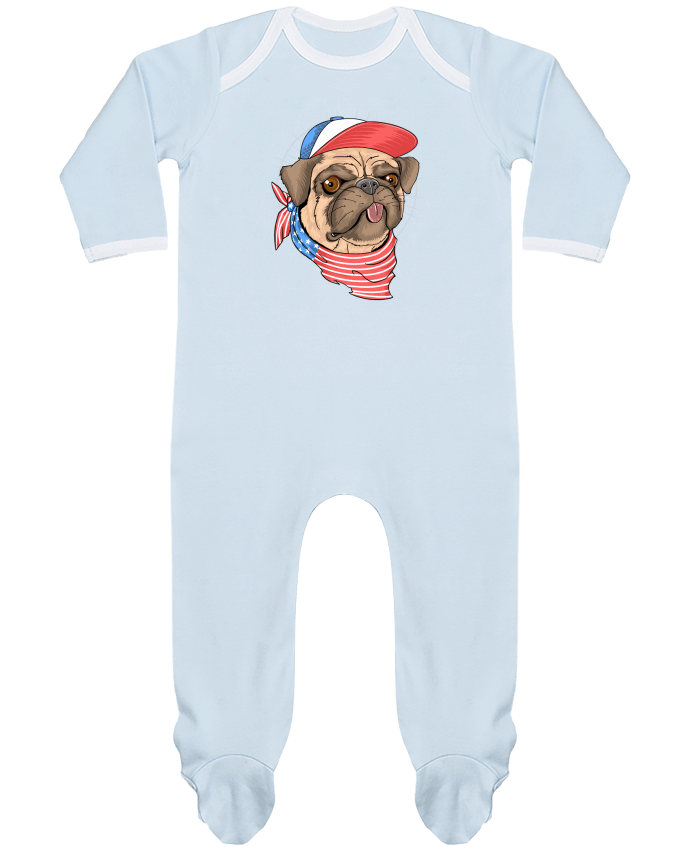 Baby Sleeper long sleeves Contrast pets american style by Bsaif
