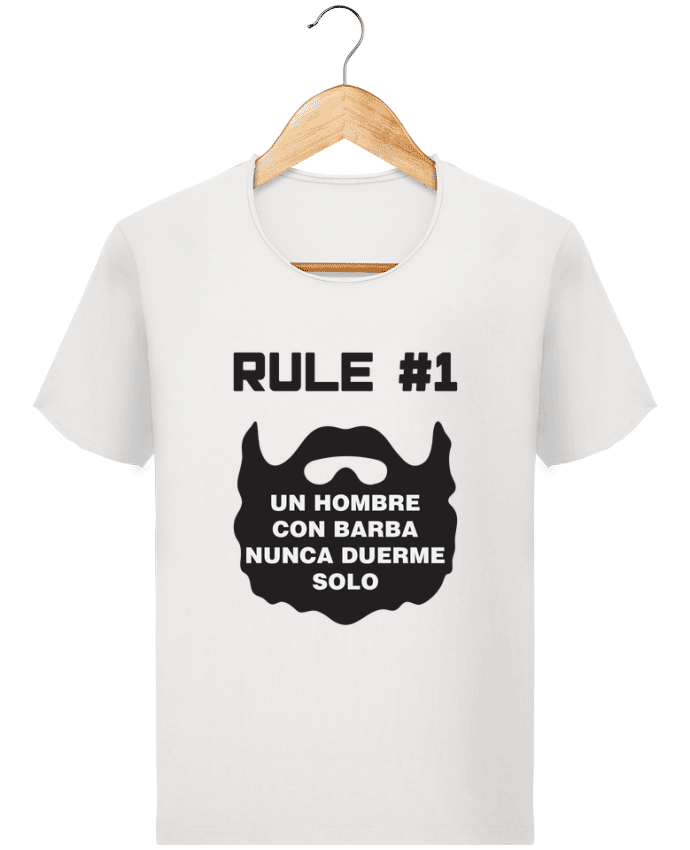 T-shirt Homme vintage Barbudo - Un hombre con barba nunca duerme solo par tunetoo