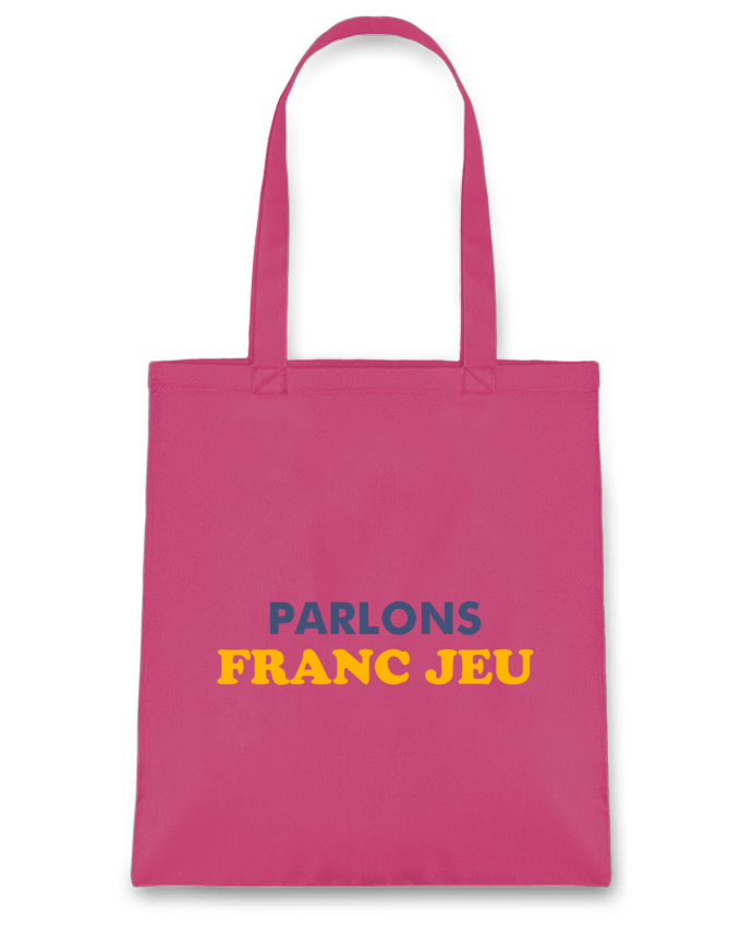 Tote Bag cotton Parlons franc jeu by tunetoo